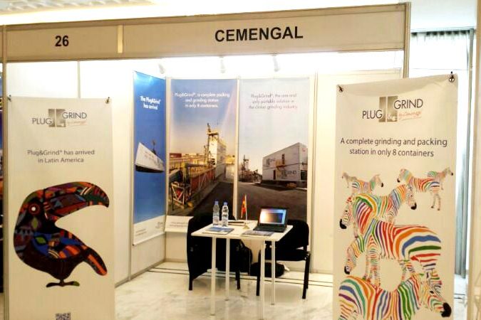 Cemengal versó su conferencia sobre la stación de molienda modular y portatil PLUG&GRIND en INTERCEM Dubai 2014