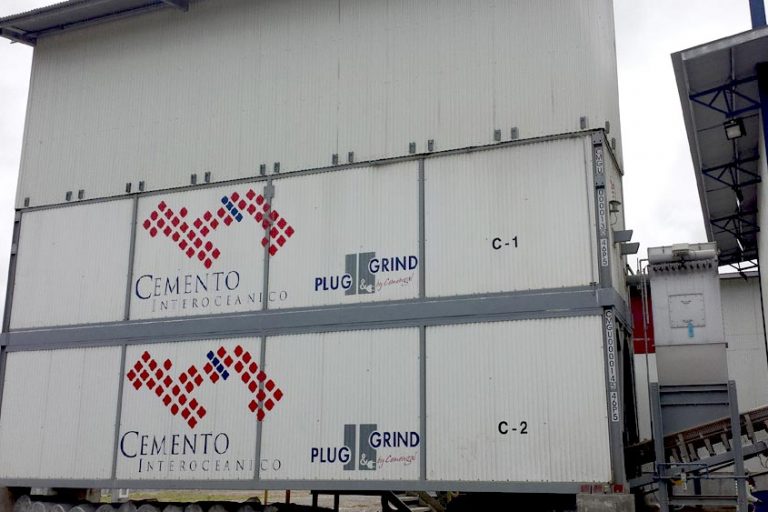 Estación de molienda modular y portatil PLUG&GRIND CLASSIC instalada en Panama