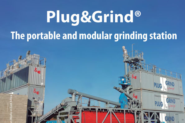 Articulo sobre la estacion de molienda modular y portatil PLUG&GRIND de Cemengal en la revista CONCRETE TRENDS